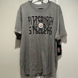 New 47 Brand Pittsburgh Steelers Gray Tee